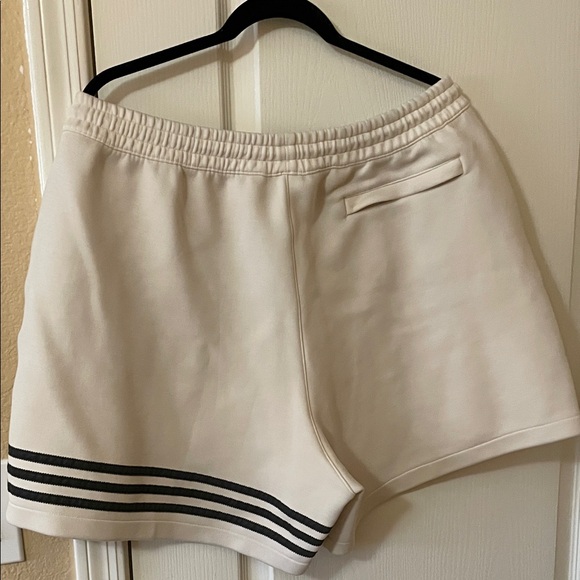Adidas Women's Cream Athletic Shorts - Picture 3 of 5